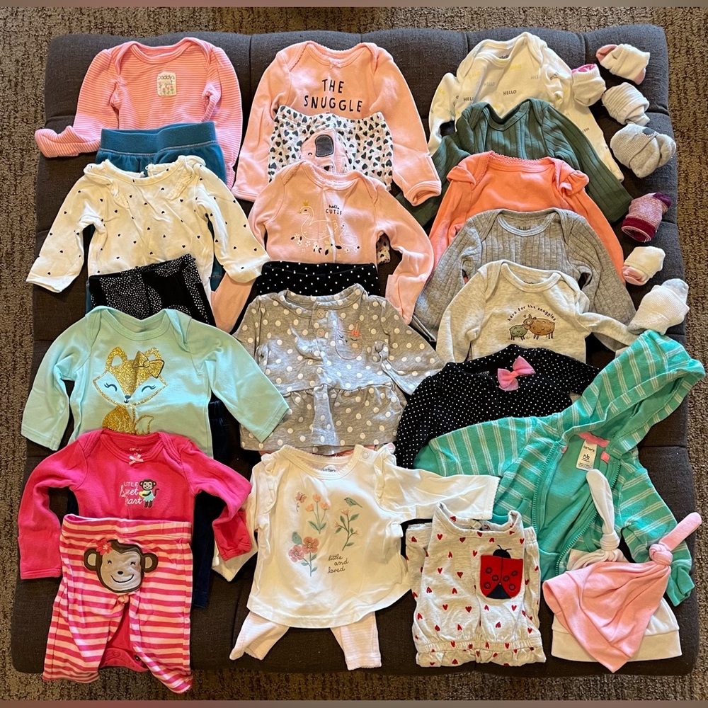 Girls Newborn Winter Clothing Bundle